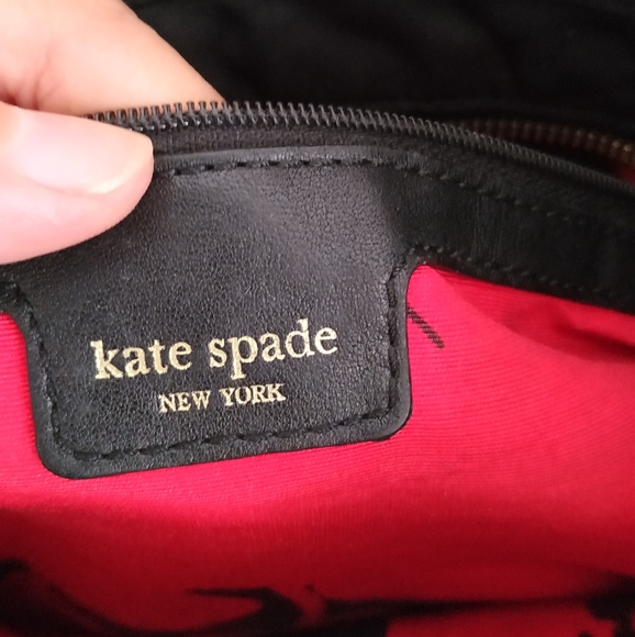 Kate Spade Quilted Nylon leather cherry Floral Tote Bag - Picture 5 of 14